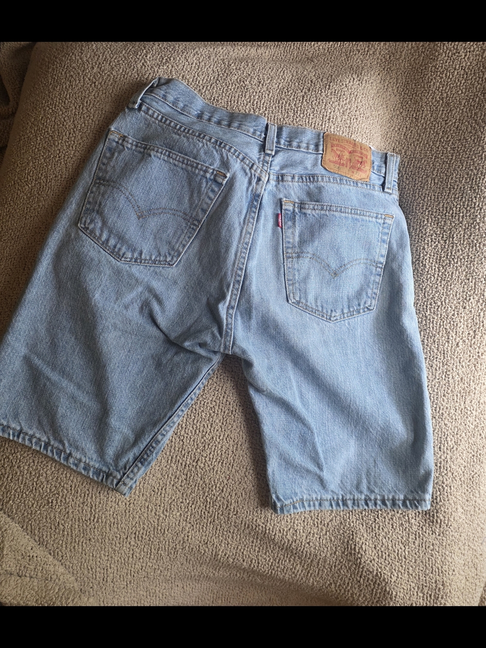 Classic Levi's 505 Light Wash Denim Men's Jean Shorts